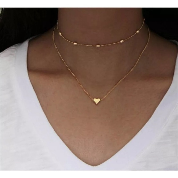 Blue Eyed Daisy Jewelry - 4/$25 New Tiny Gold Heart Necklace